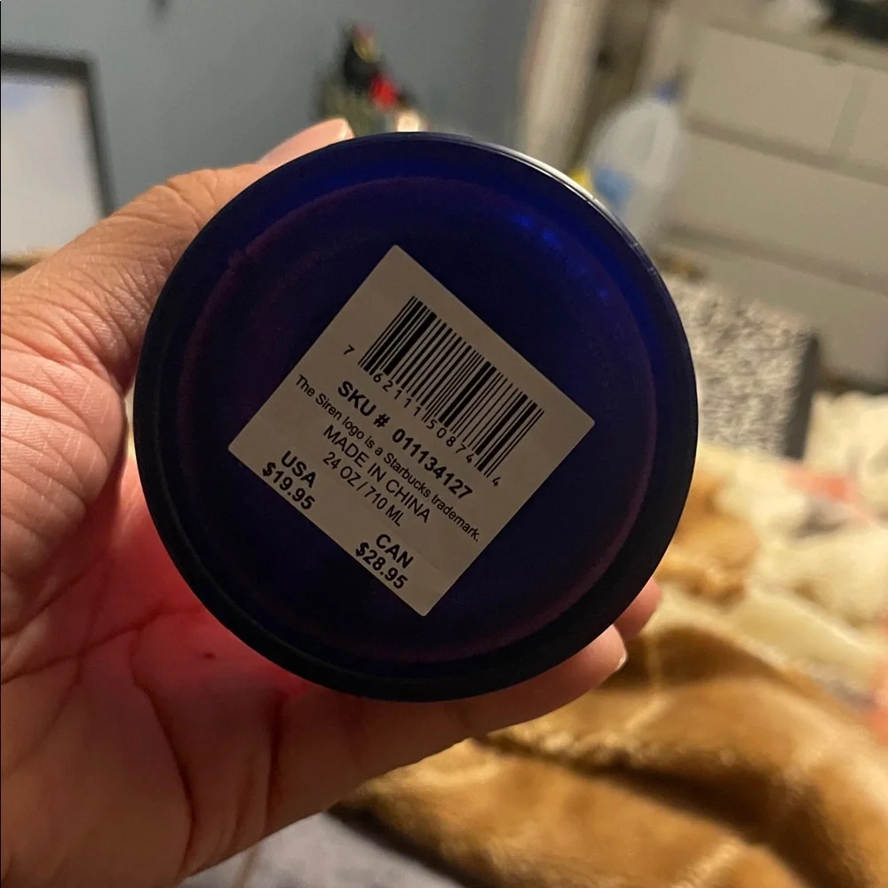 RARE Starbucks 24oz Pink & Blue Ombre Studded Cold Cup Tumbler - Picture 3 of 4